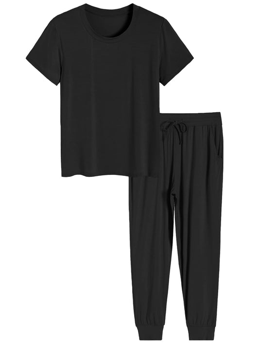 Women's Petite Pajamas Set Viscose Petite Length Sleepwear - Latuza