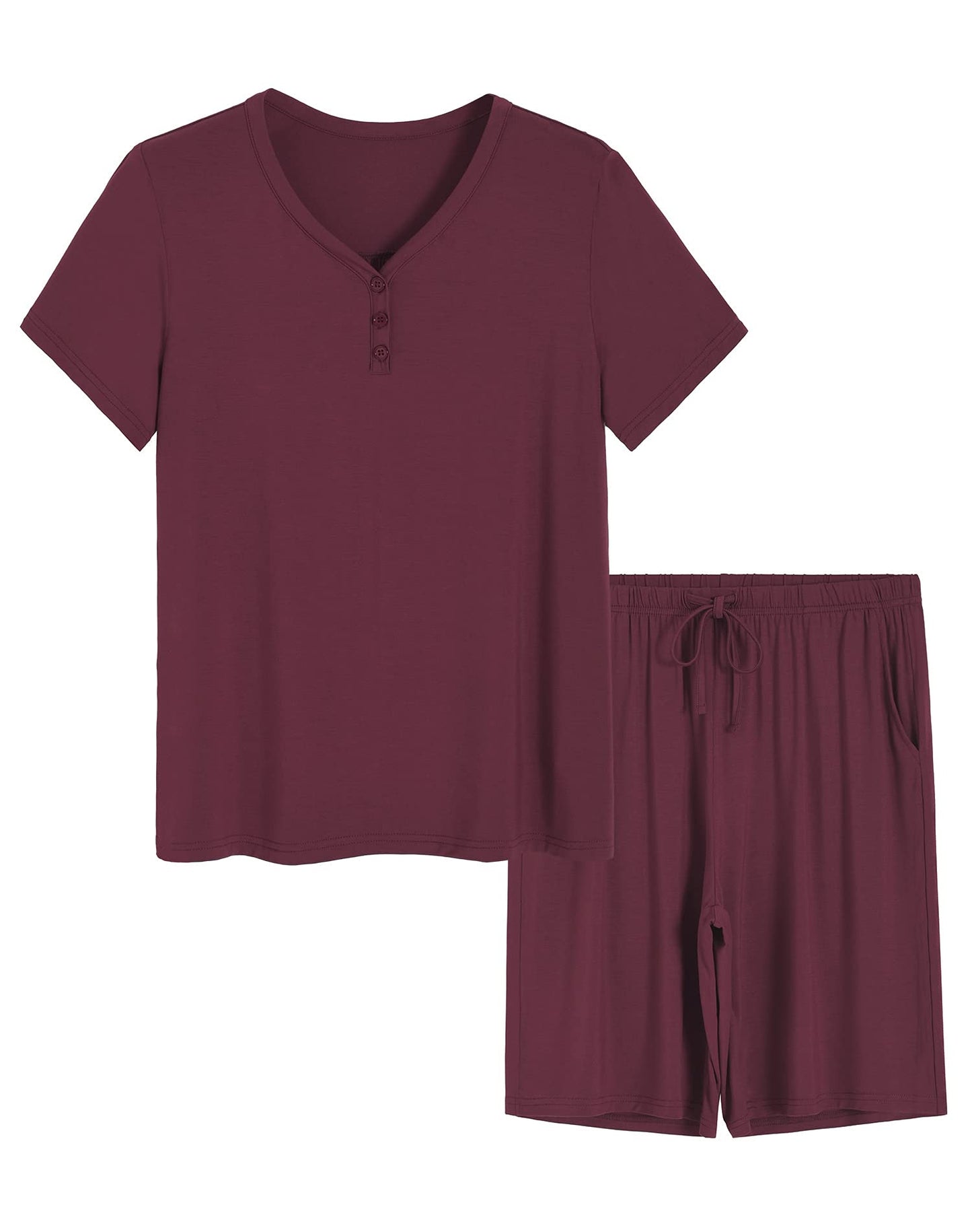Women's Bamboo Viscose Bermuda Shorts Pajama Set - Latuza