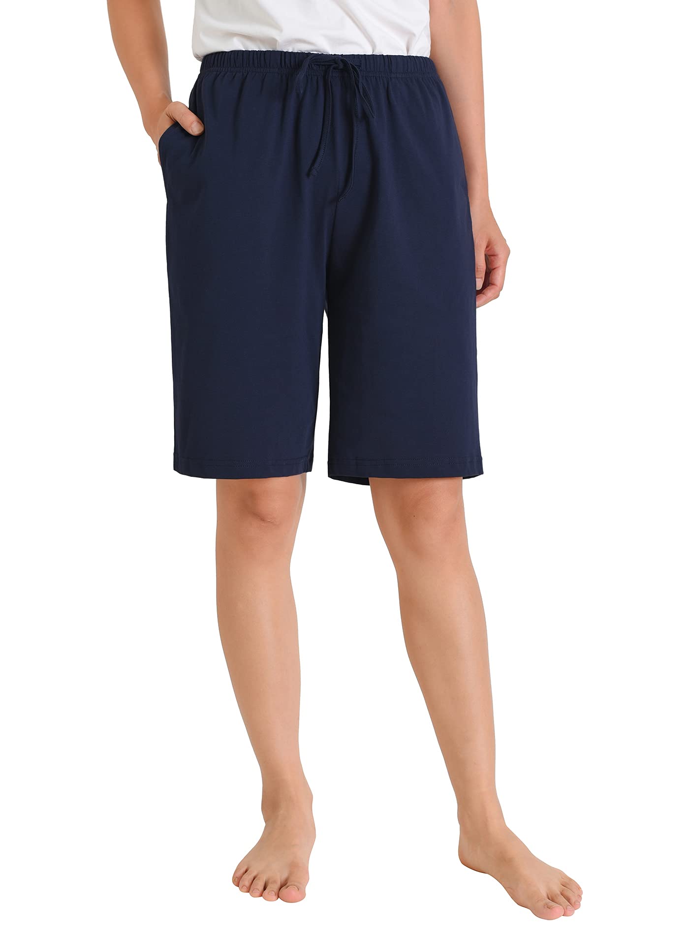 Women's Cotton Pajama Shorts Soft Bermuda Sleep Shorts - Latuza