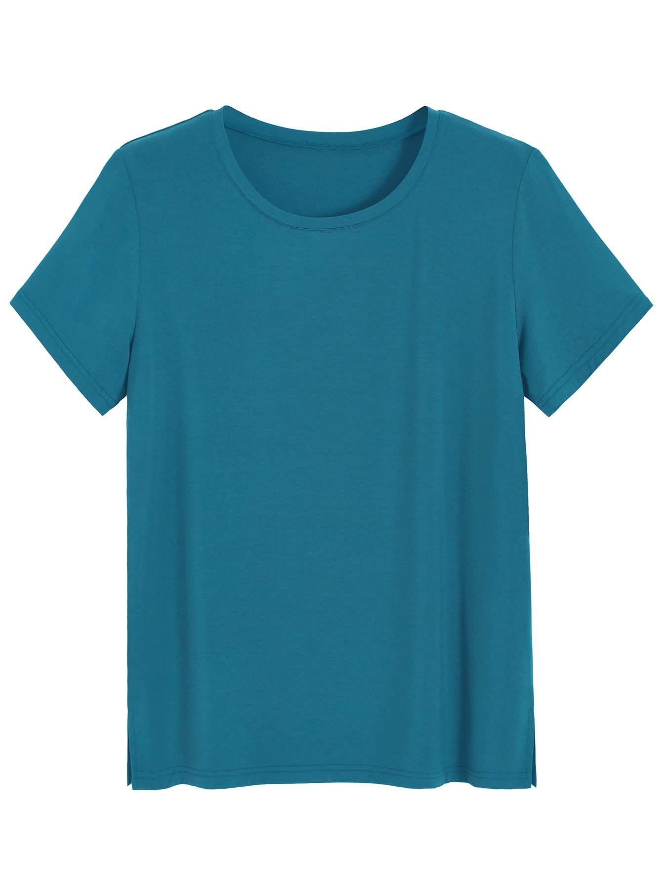 Women's Bamboo Viscose Pajama Top Crew Neck Sleep T-Shirt - Latuza