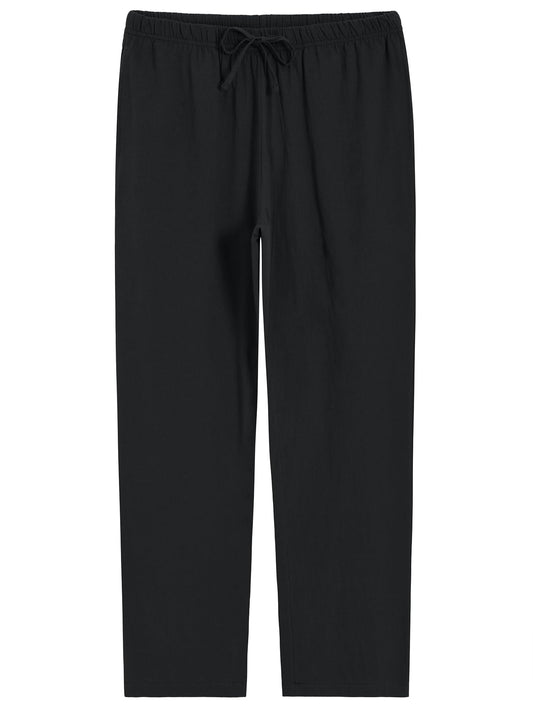 Women's Cotton Sleep Pants Woven Pajama Bottoms with Pockets - Latuza