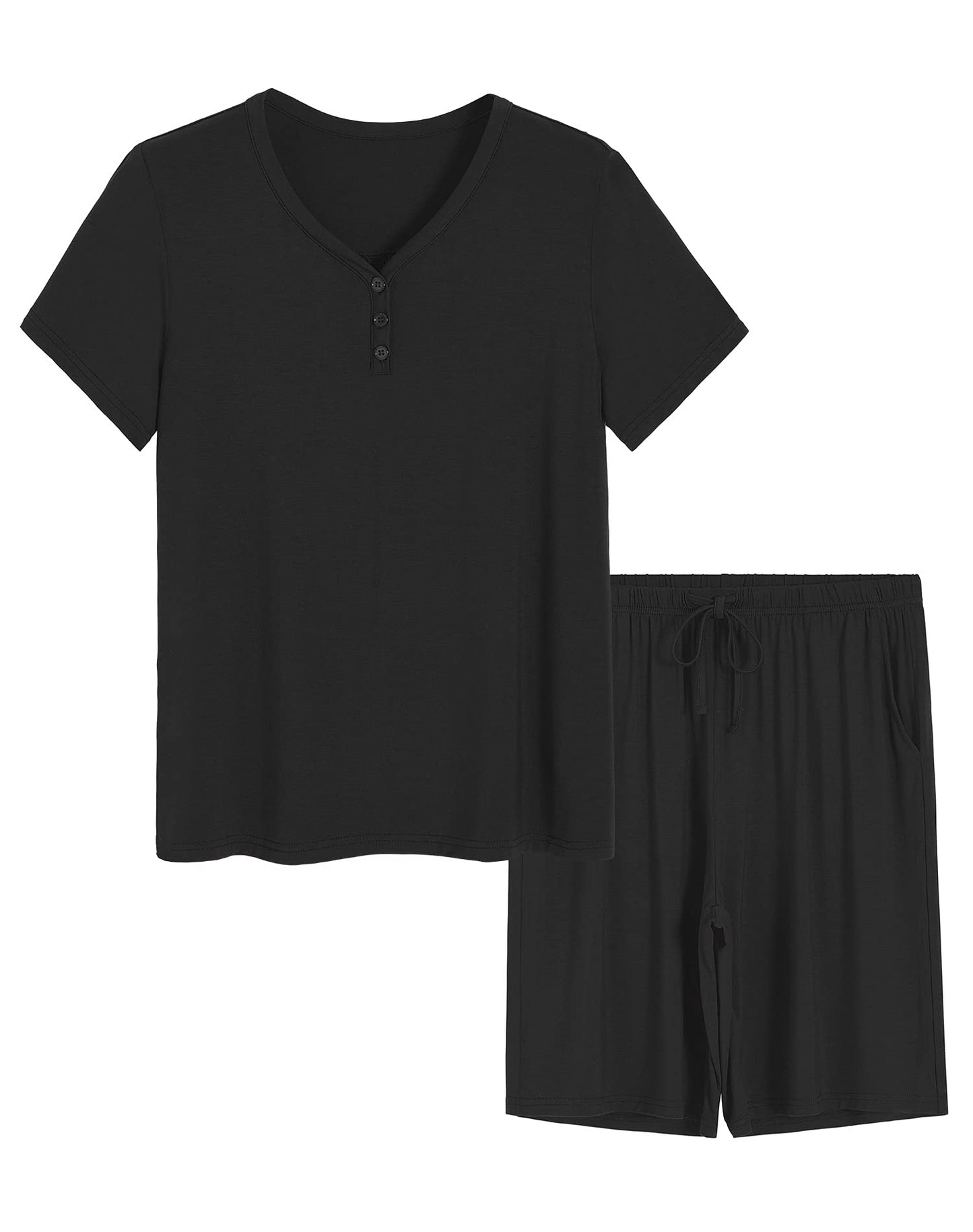 Women's Bamboo Viscose Bermuda Shorts Pajama Set - Latuza