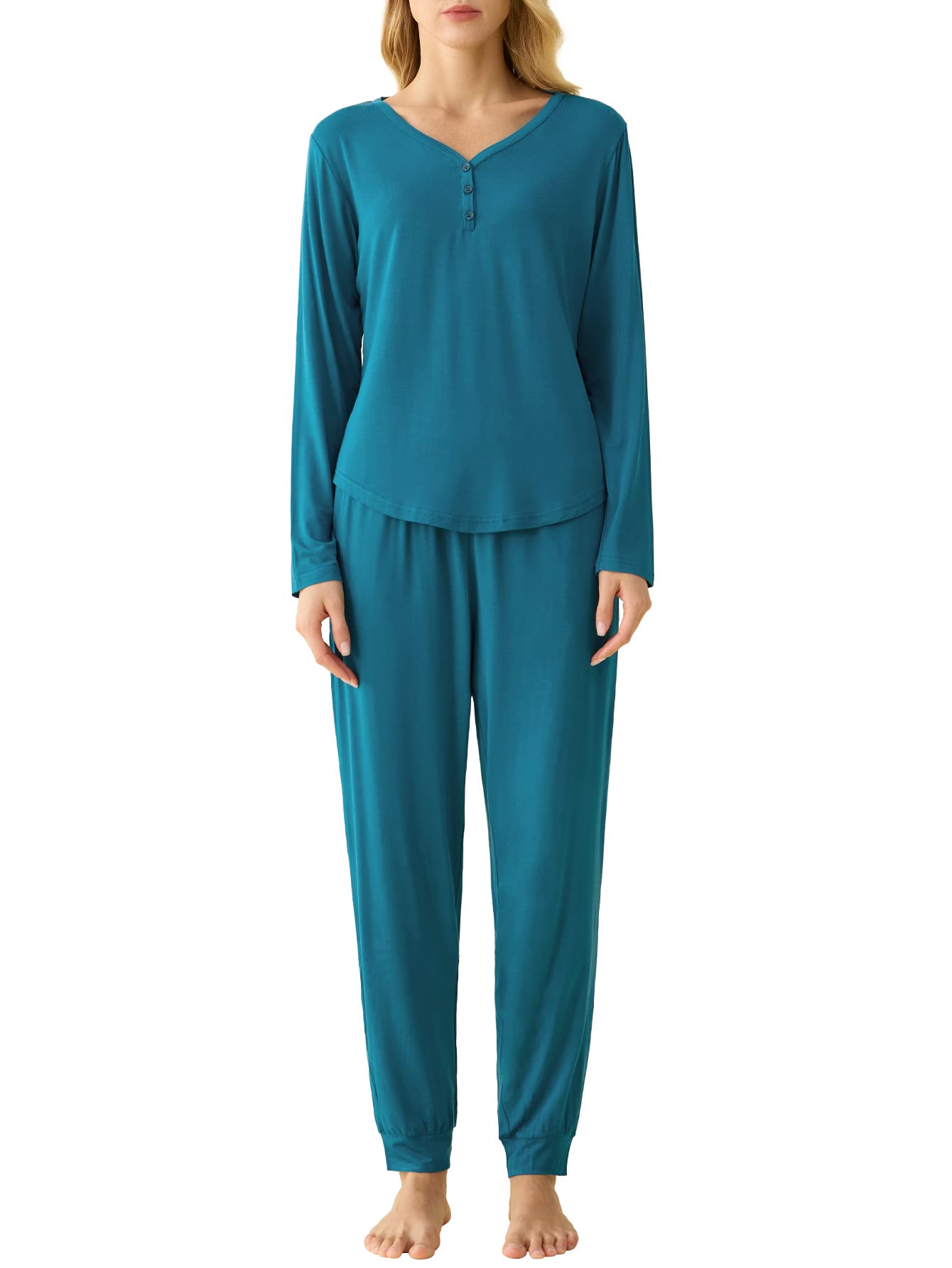 Women's Bamboo Viscose Pajamas Set 2 Piece Sleepwear - Latuza