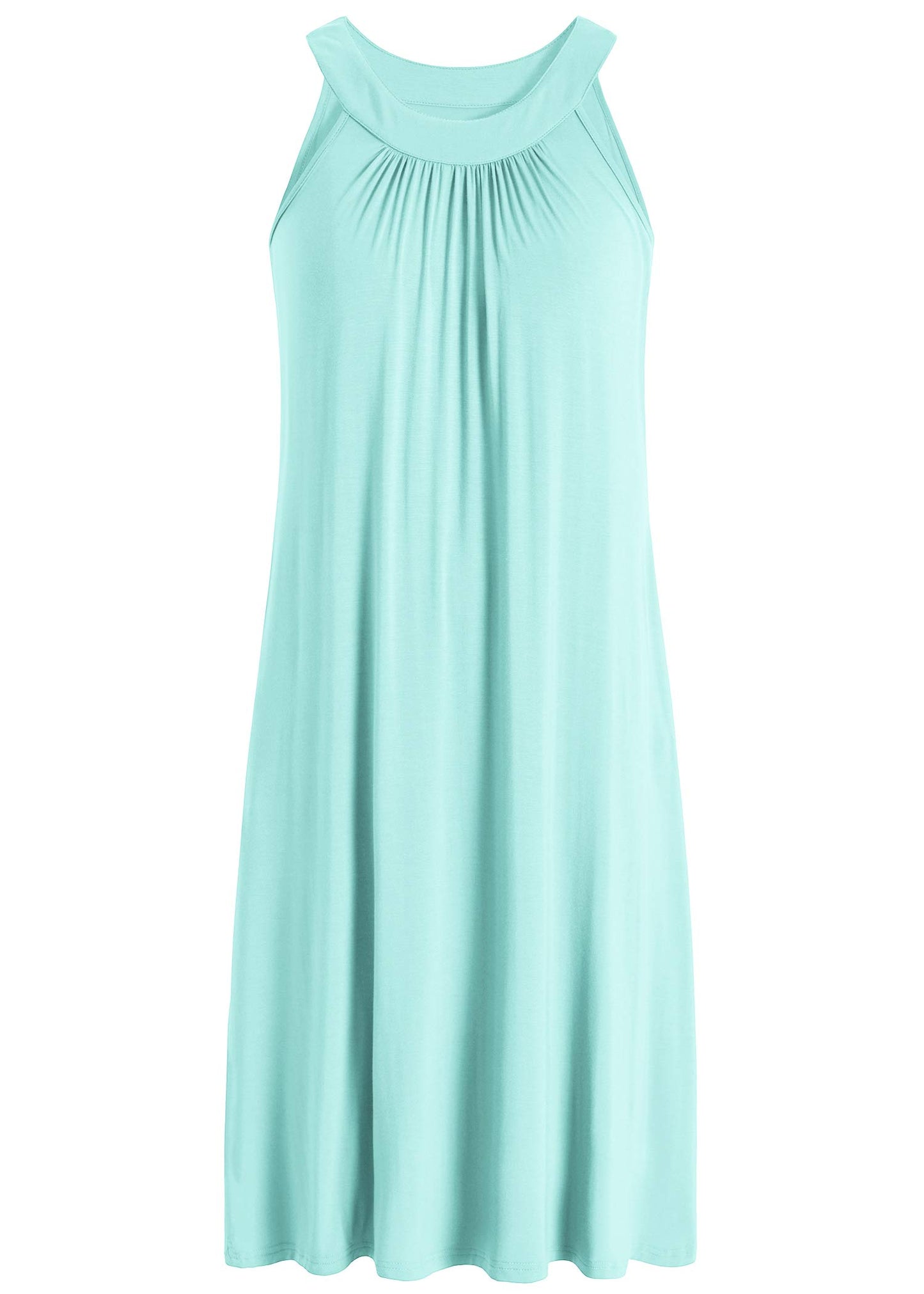 Women's Bamboo Viscose Sleeveless Nightgown with Pockets