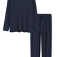 Men's Bamboo Viscose Long Sleeves Shirt Pajamas Pants Lounge Set - Latuza