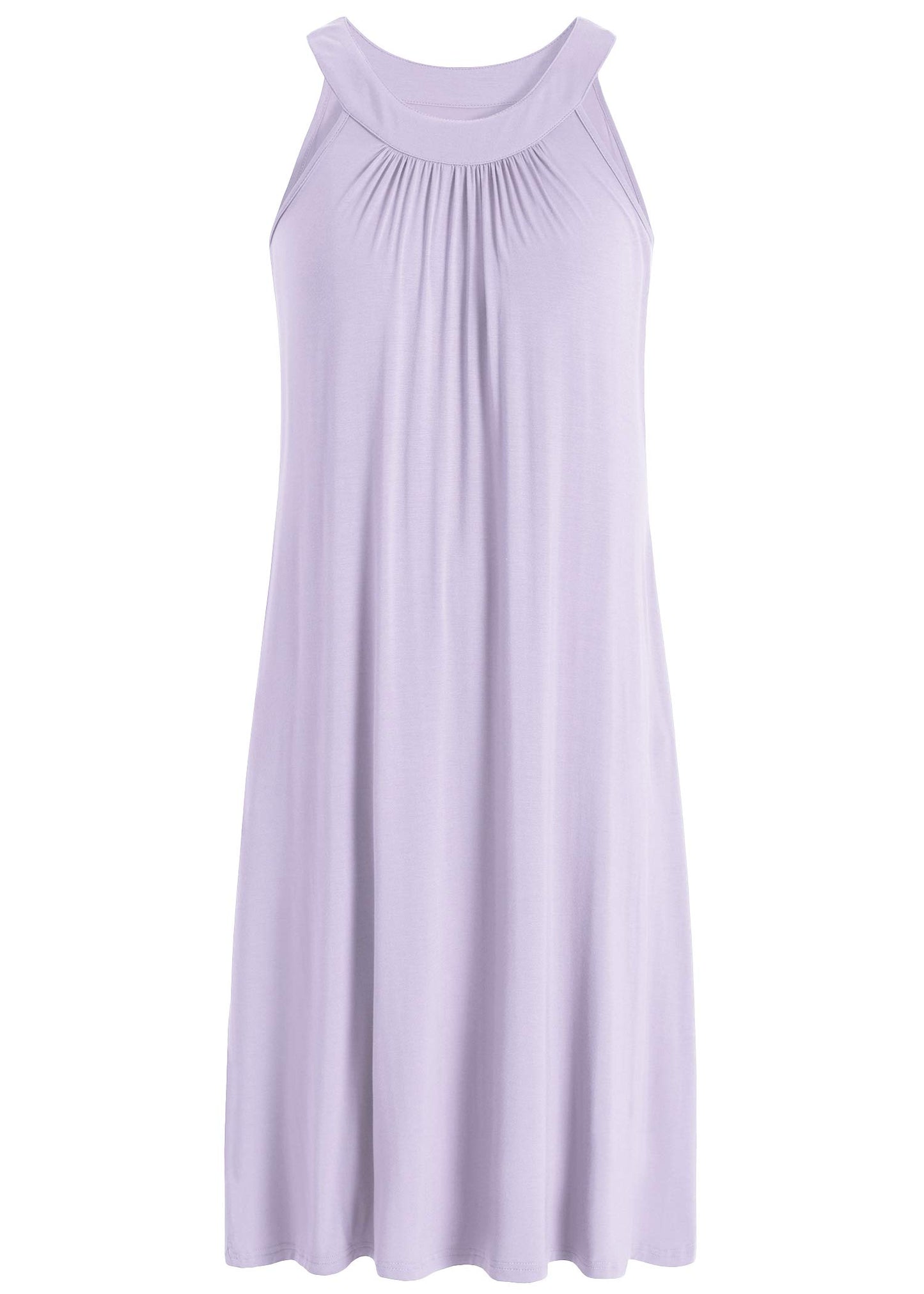 Women's Bamboo Viscose Sleeveless Nightgown with Pockets