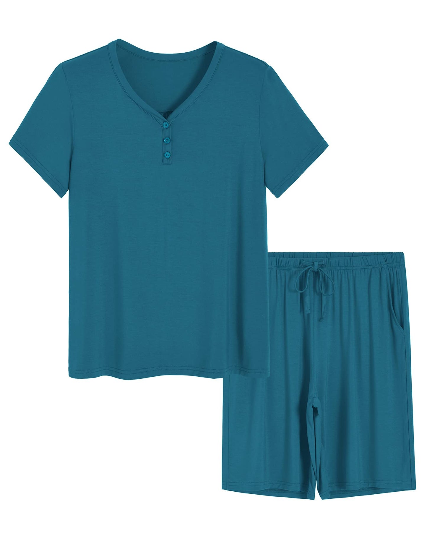 Women's Bamboo Viscose Bermuda Shorts Pajama Set - Latuza