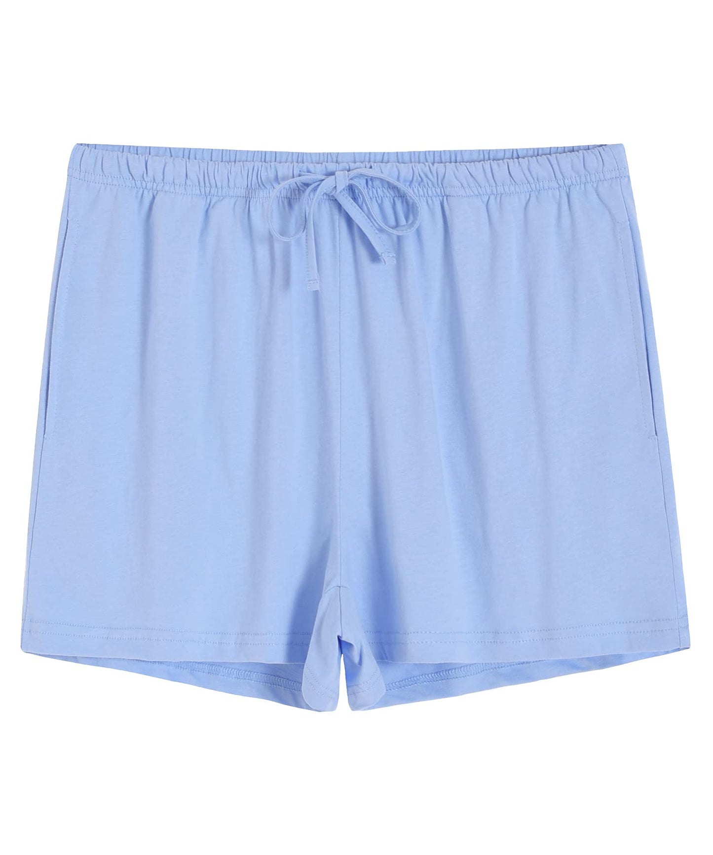 Women's Cotton Pajama Shorts Knit Lounge Shorts with Pockets - Latuza