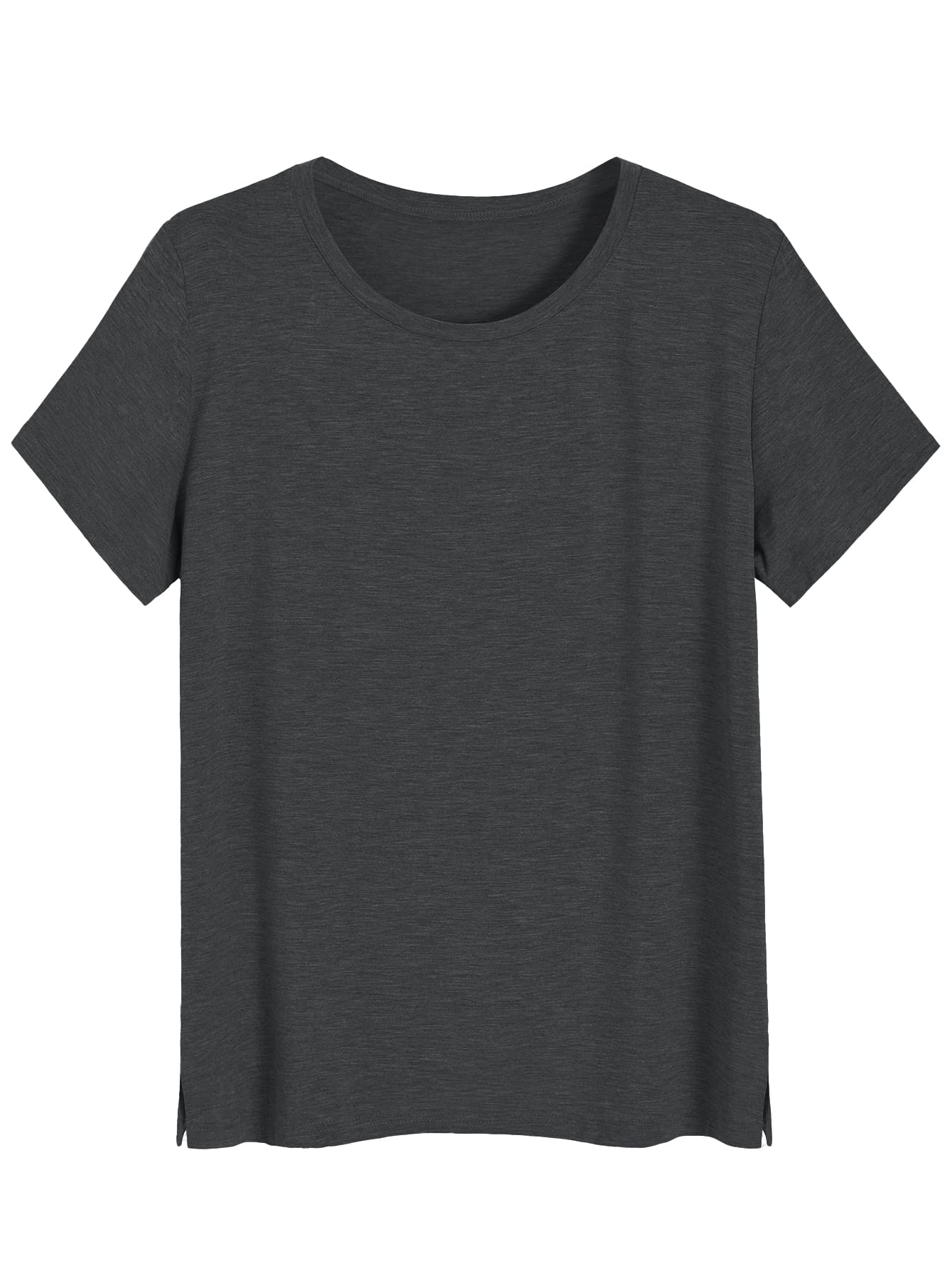 Women's Bamboo Viscose Pajama Top Crew Neck Sleep T-Shirt - Latuza
