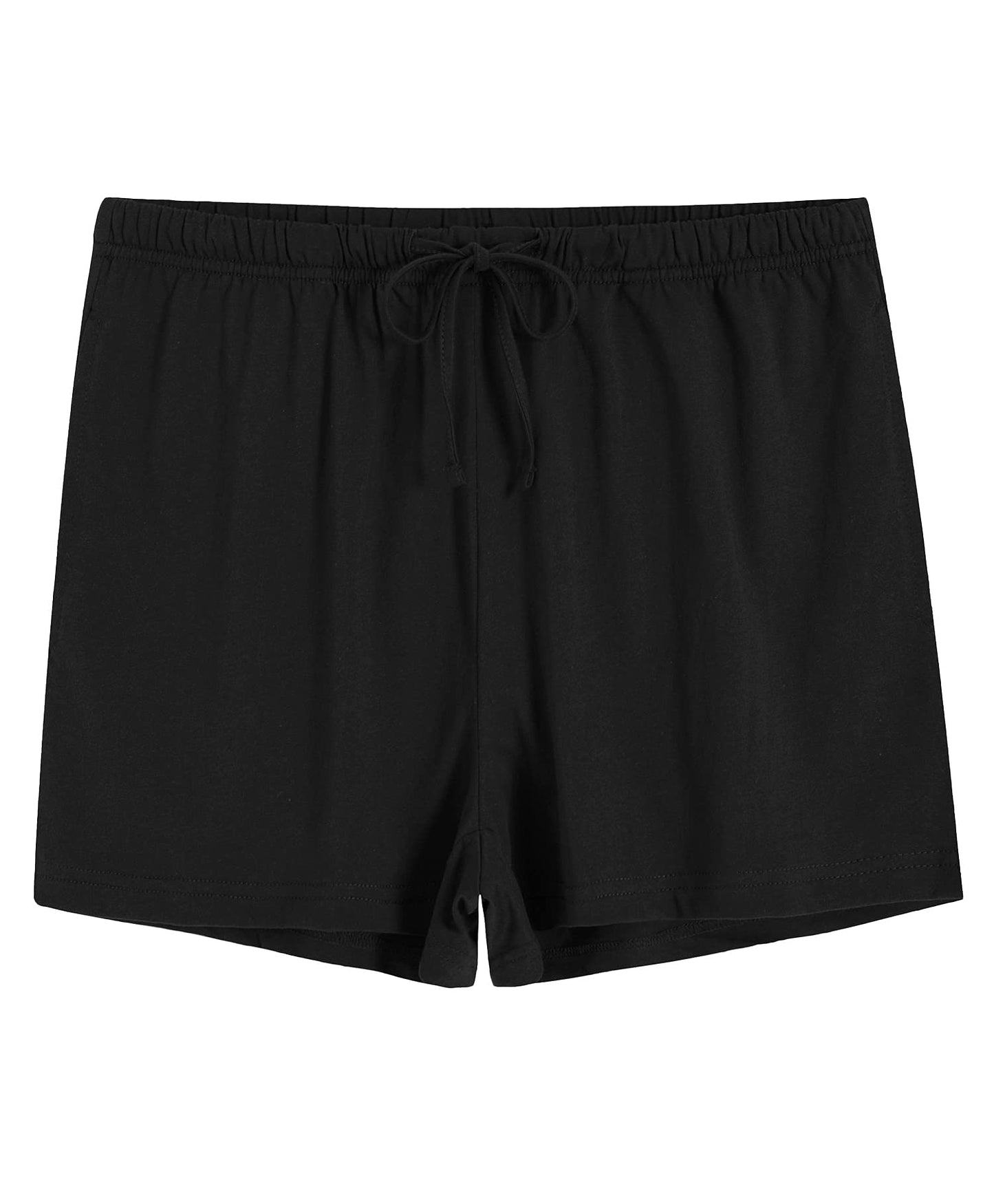 Women's Cotton Pajama Shorts Knit Lounge Shorts with Pockets - Latuza