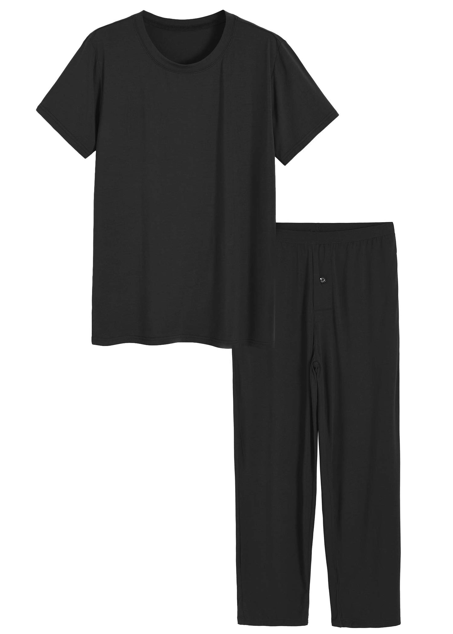 Men's Bamboo Viscose Pajamas Set Shirt and Pants with Pockets - Latuza