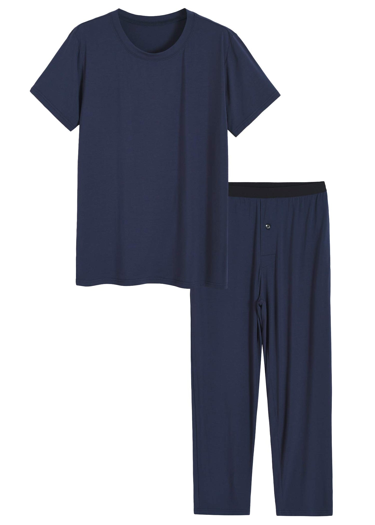 Men's Bamboo Viscose Pajamas Set Shirt and Pants with Pockets - Latuza