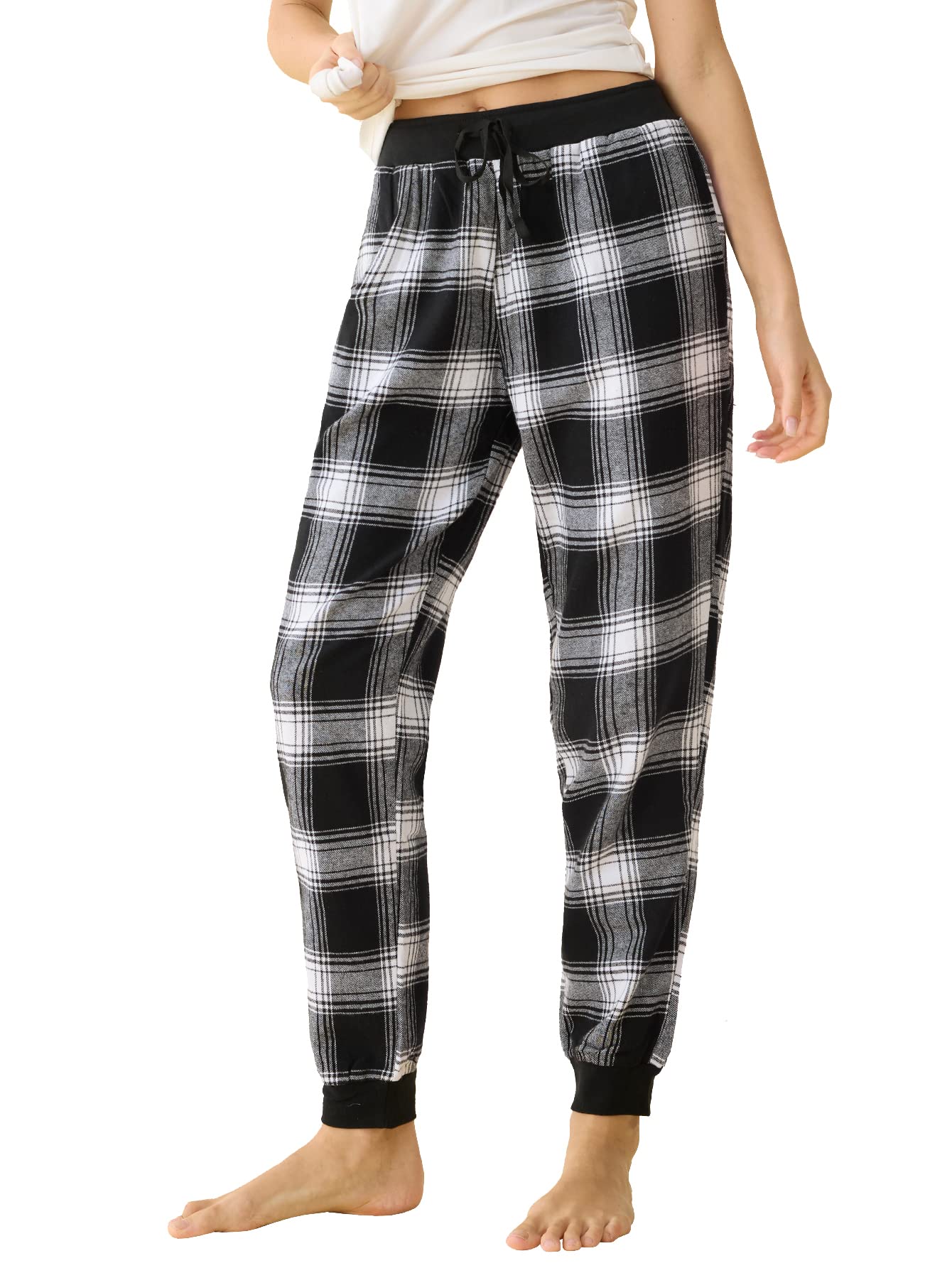 Old Navy Grey And White Plaid Pajama Pants White And Grey Plaid