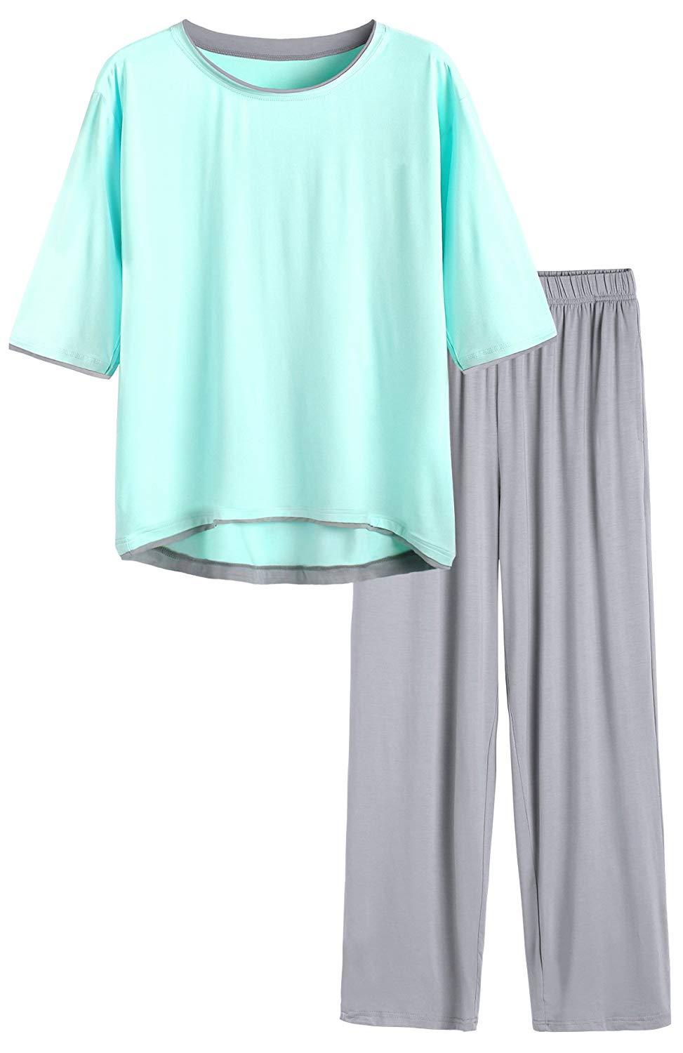 Women's Half Sleeve Bamboo Viscose Pajama Set - Latuza