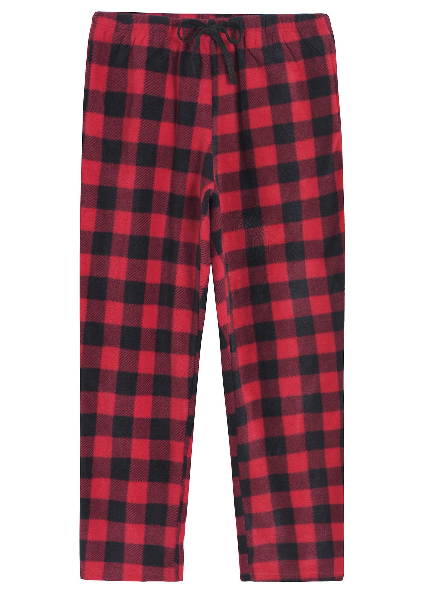Women's Fleece Plaid Pajama Pants with Pockets - Latuza