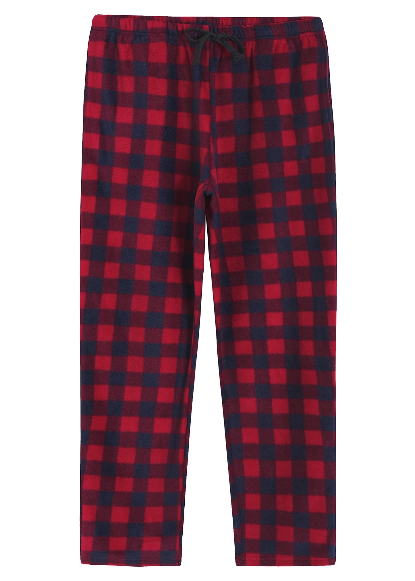 Women's Fleece Plaid Pajama Pants with Pockets - Latuza