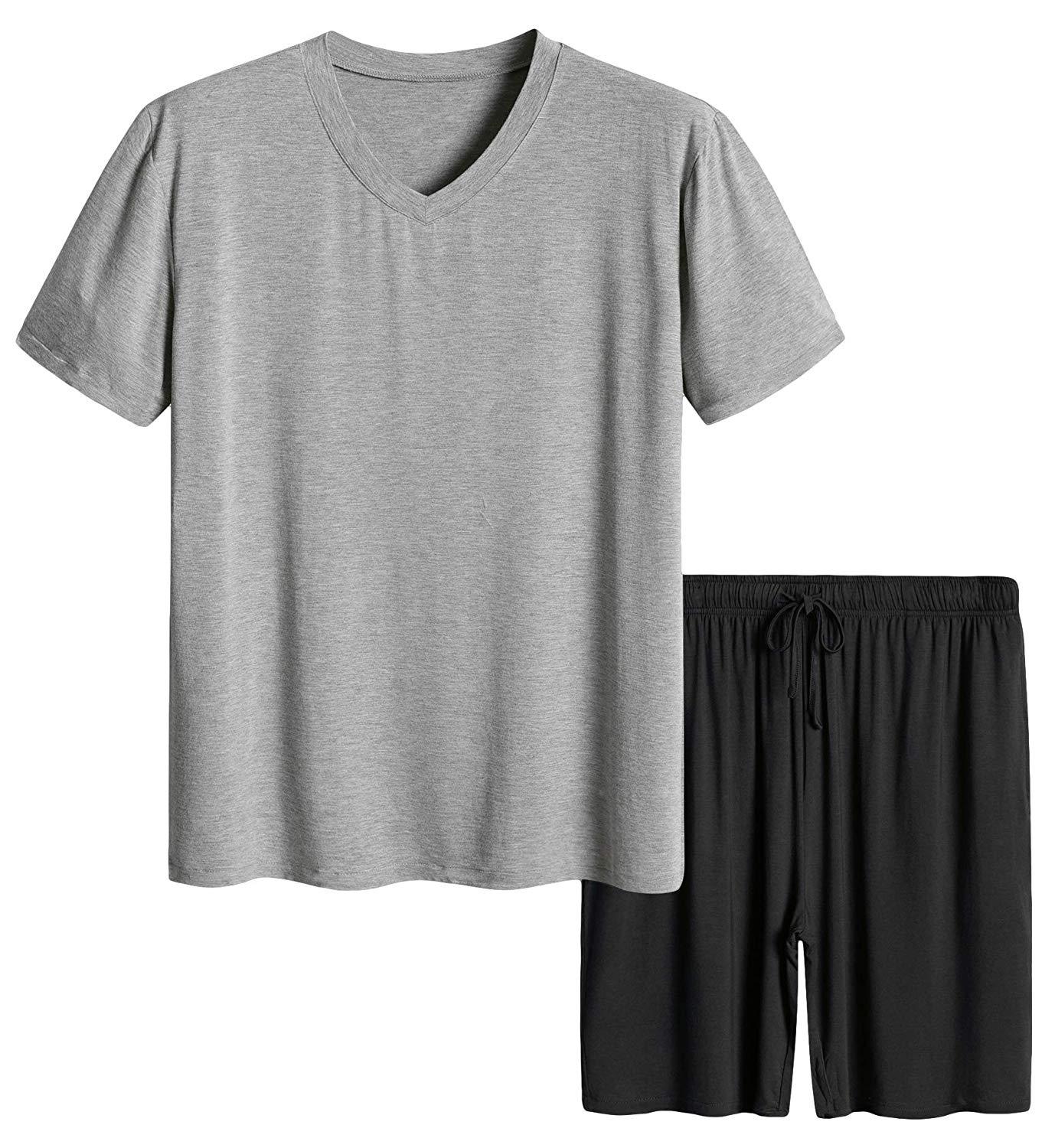 Men’s Short Sleeves and Shorts Pajama Set - Latuza