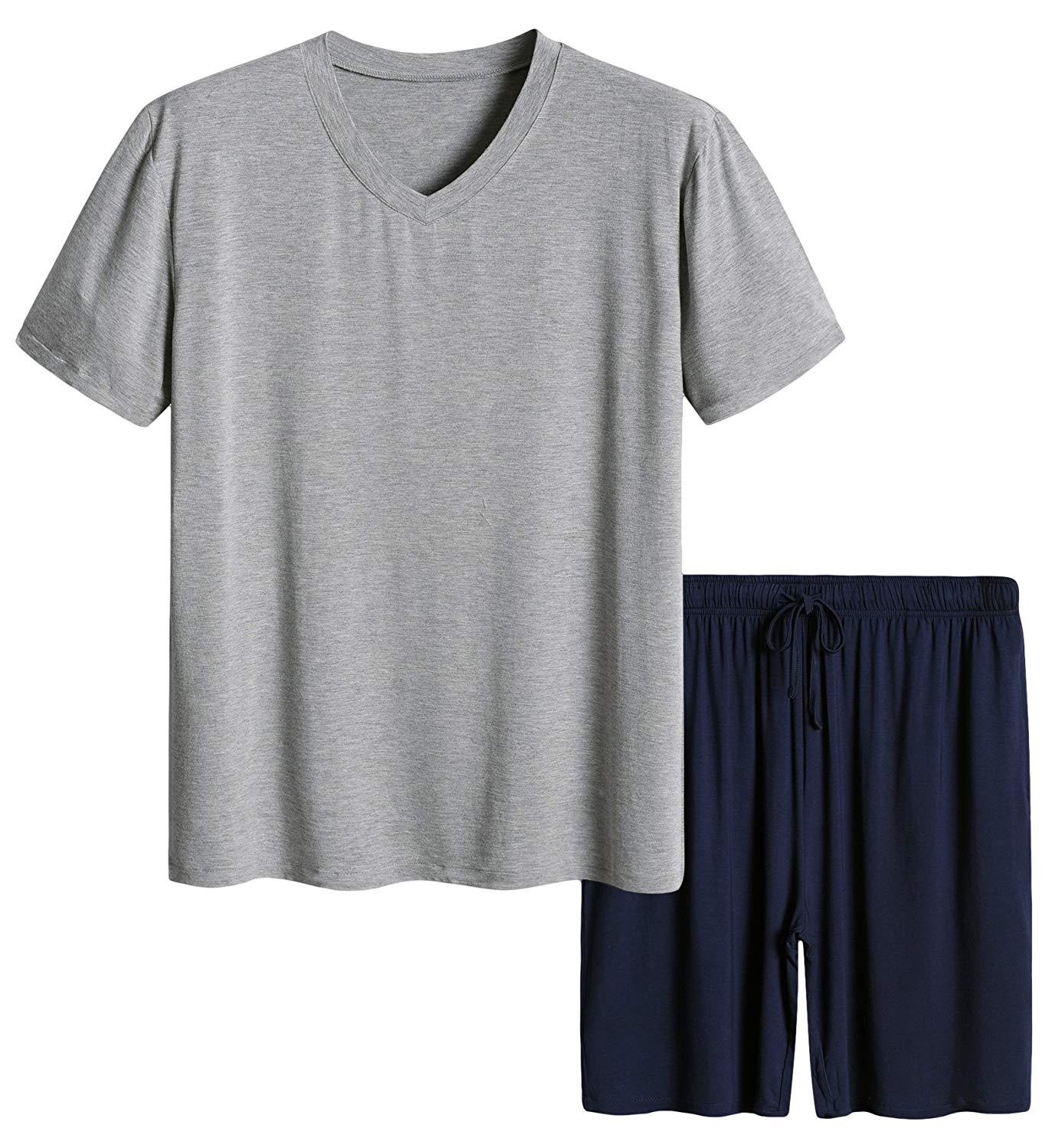 Men’s Short Sleeves and Shorts Pajama Set - Latuza