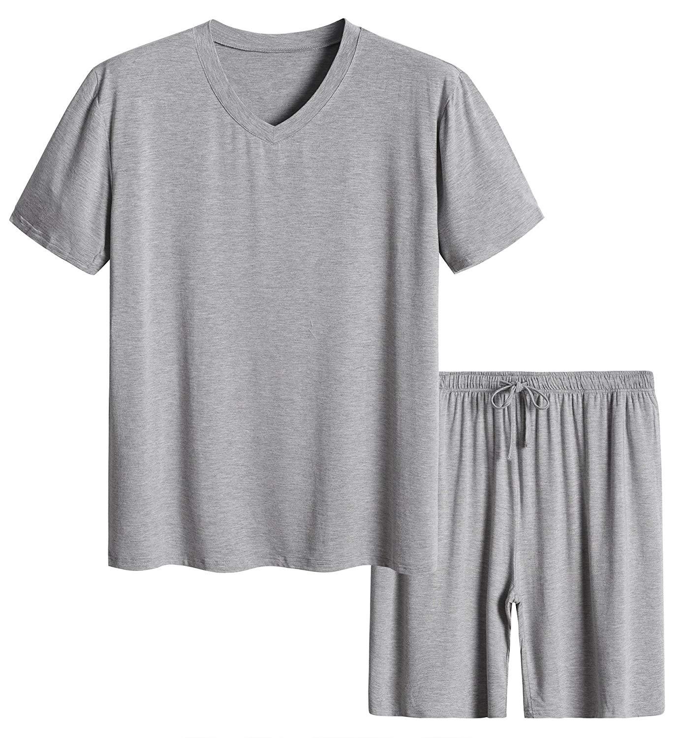 Men’s Short Sleeves and Shorts Pajama Set - Latuza