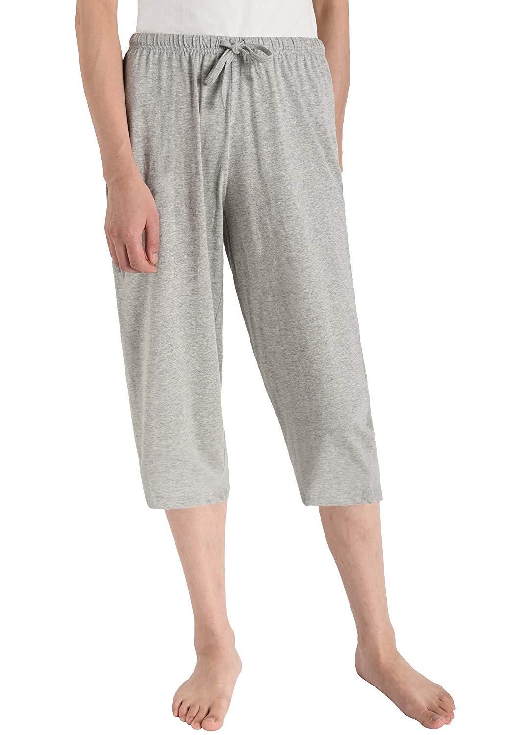 Women's Cotton Capri Pants Sleep Capris - Latuza