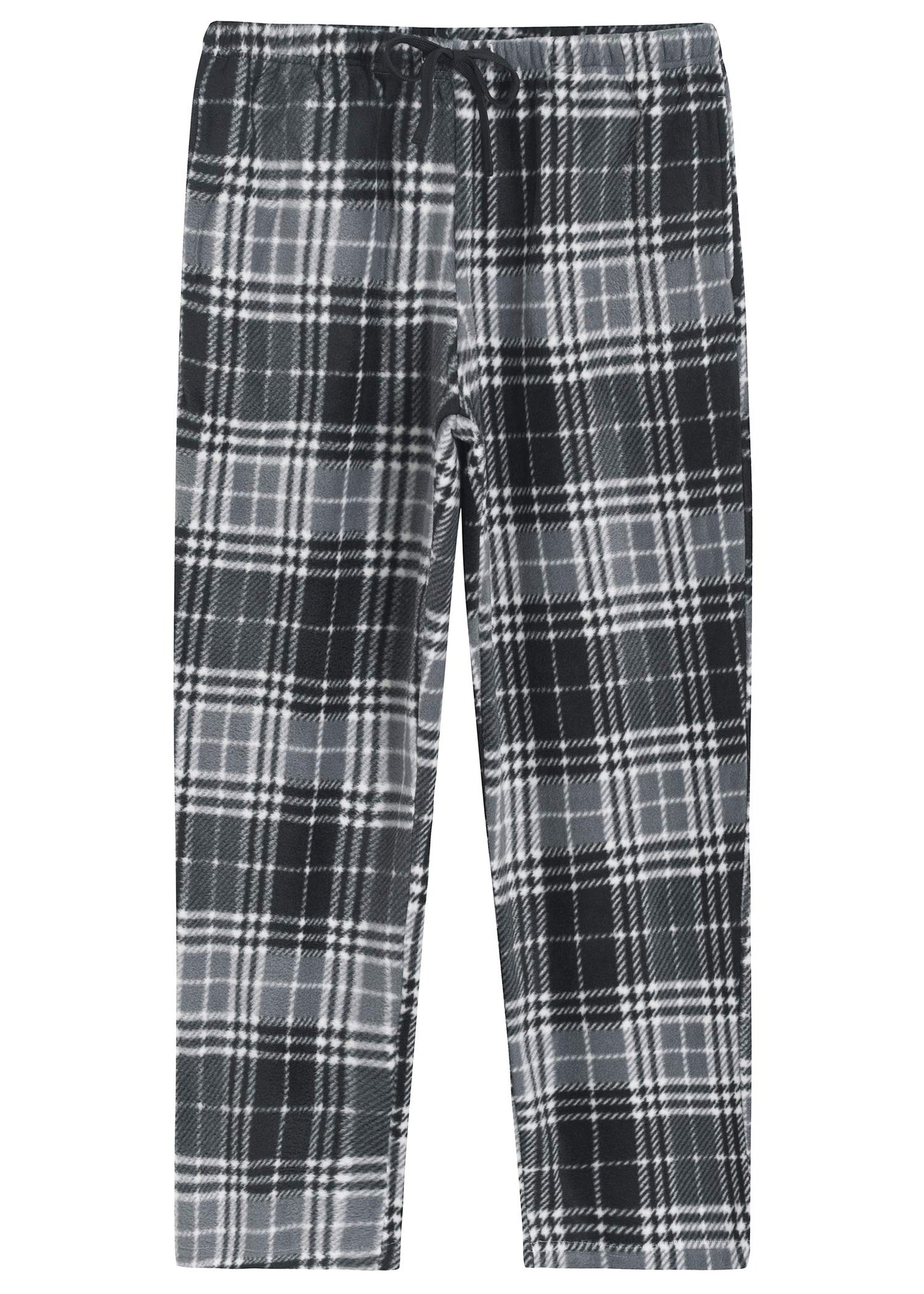 Women's Fleece Plaid Pajama Pants with Pockets - Latuza