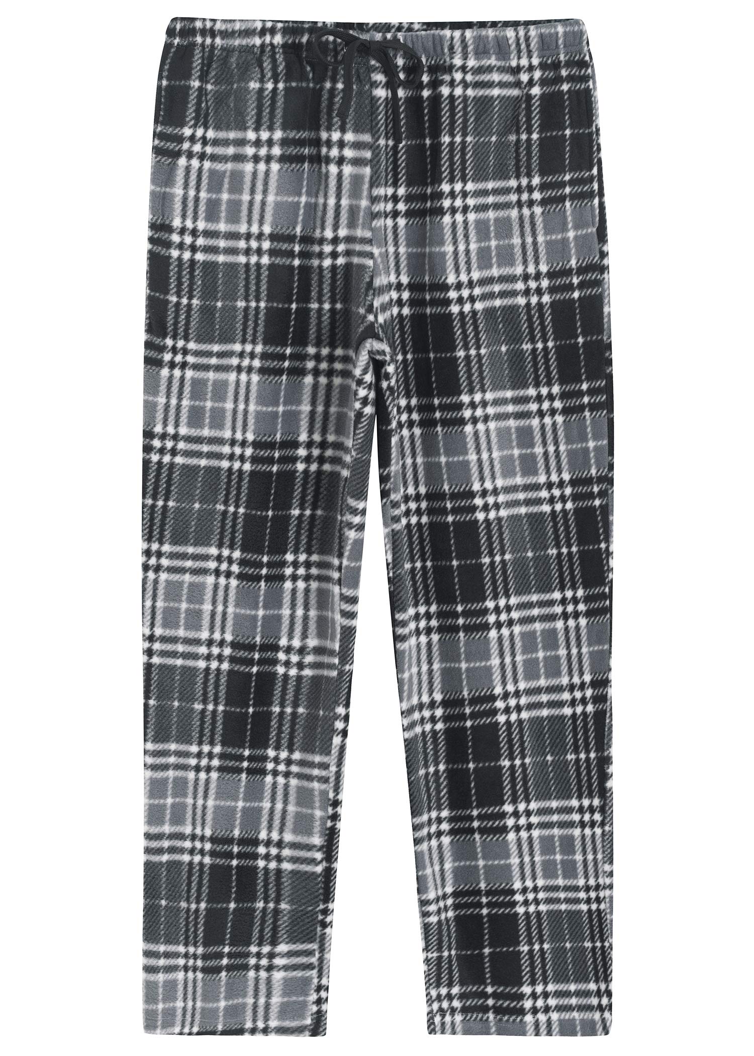 Women's Fleece Plaid Pajama Pants with Pockets - Latuza