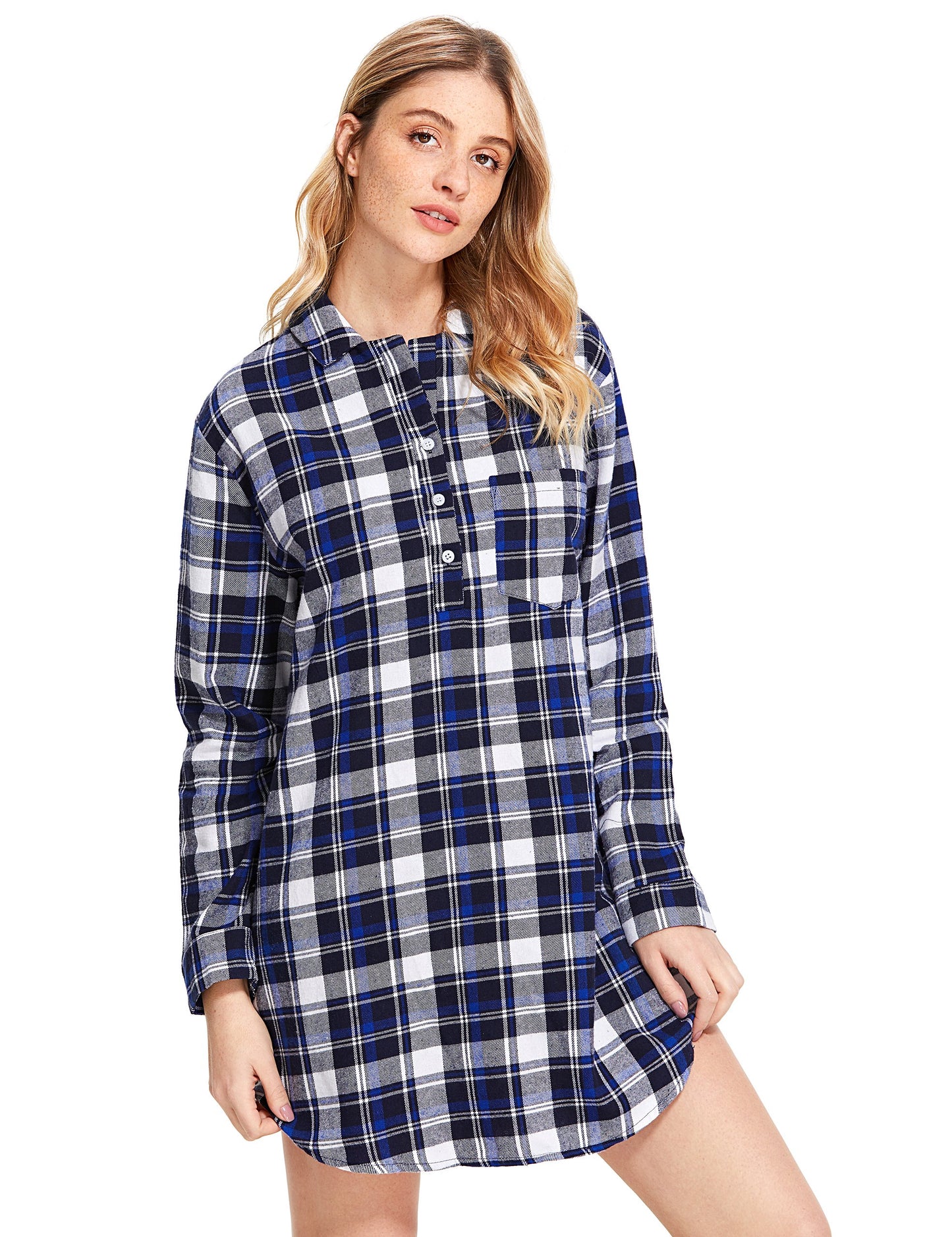 Women's Cotton Flannel Nightgown - Latuza