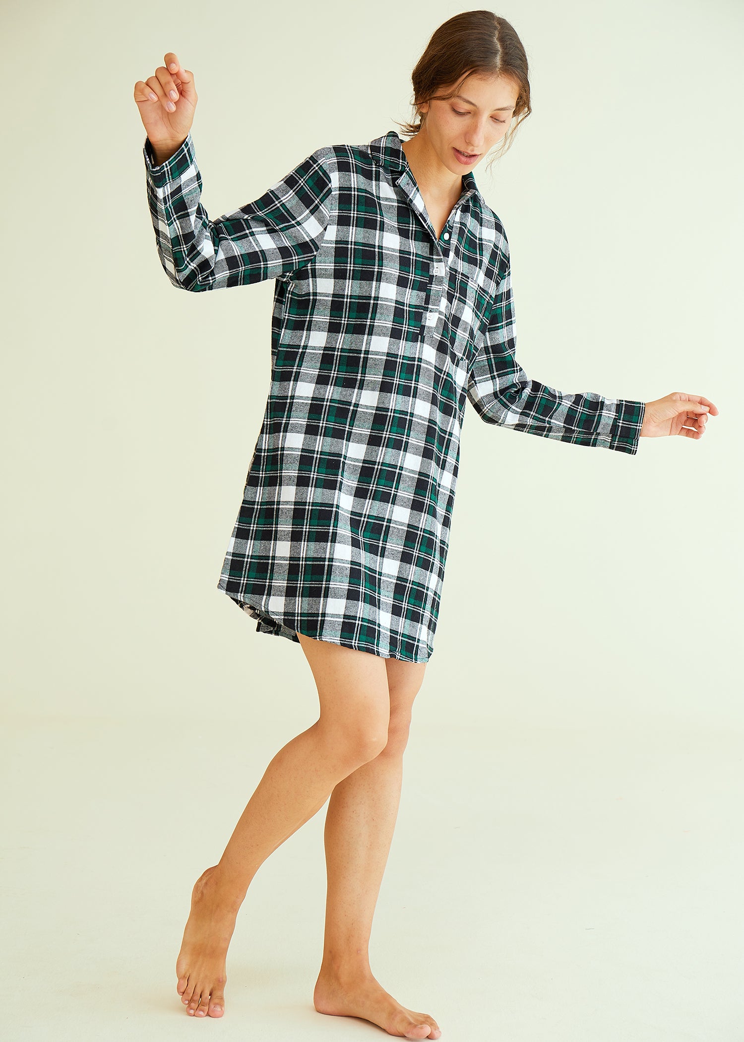 Plaid Flannel Gowns Plus Size Only Necessities Plus Size Long