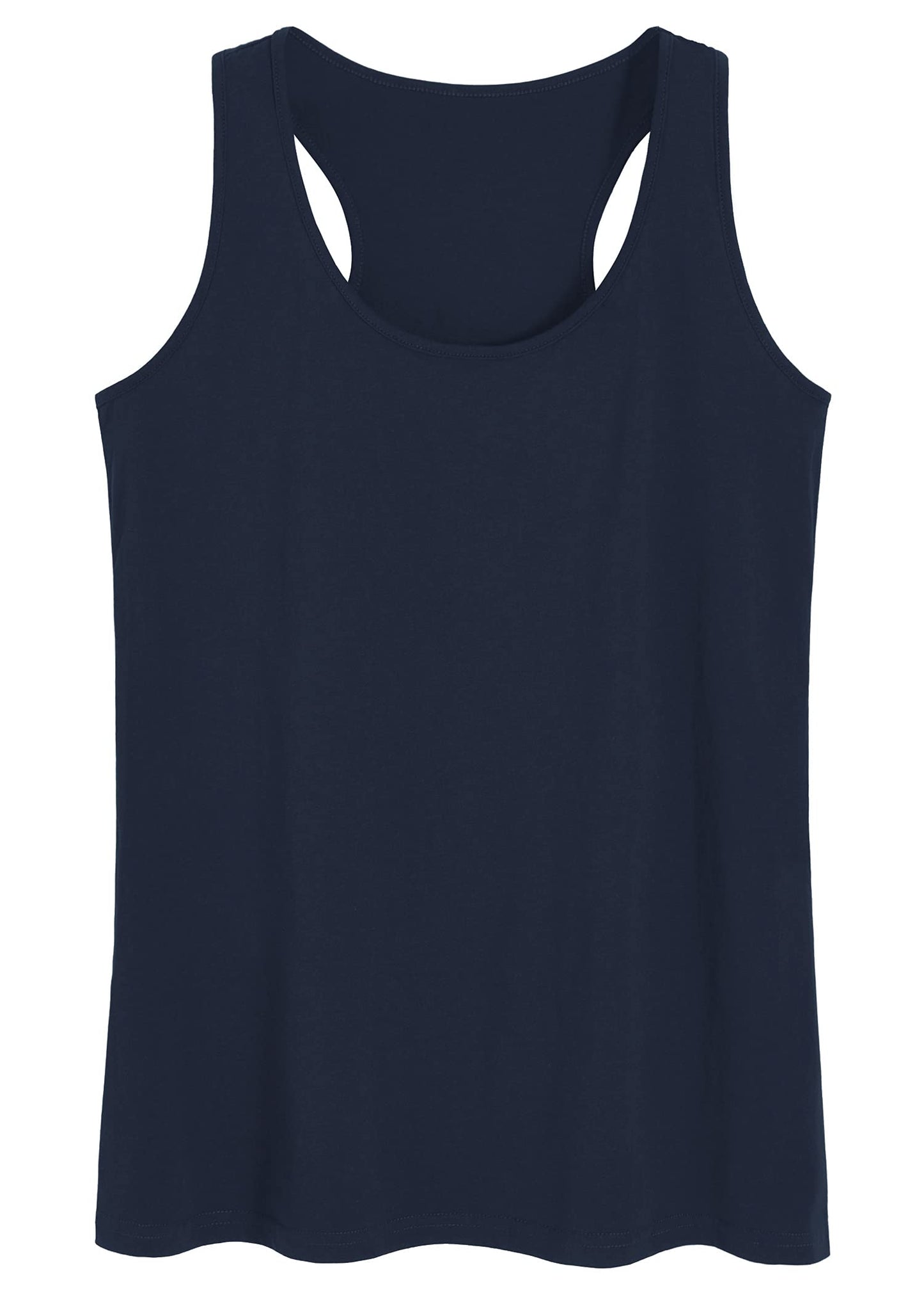 Women's Cotton Racerback Sleep Tank Top Sleeveless Lounge Top - Latuza