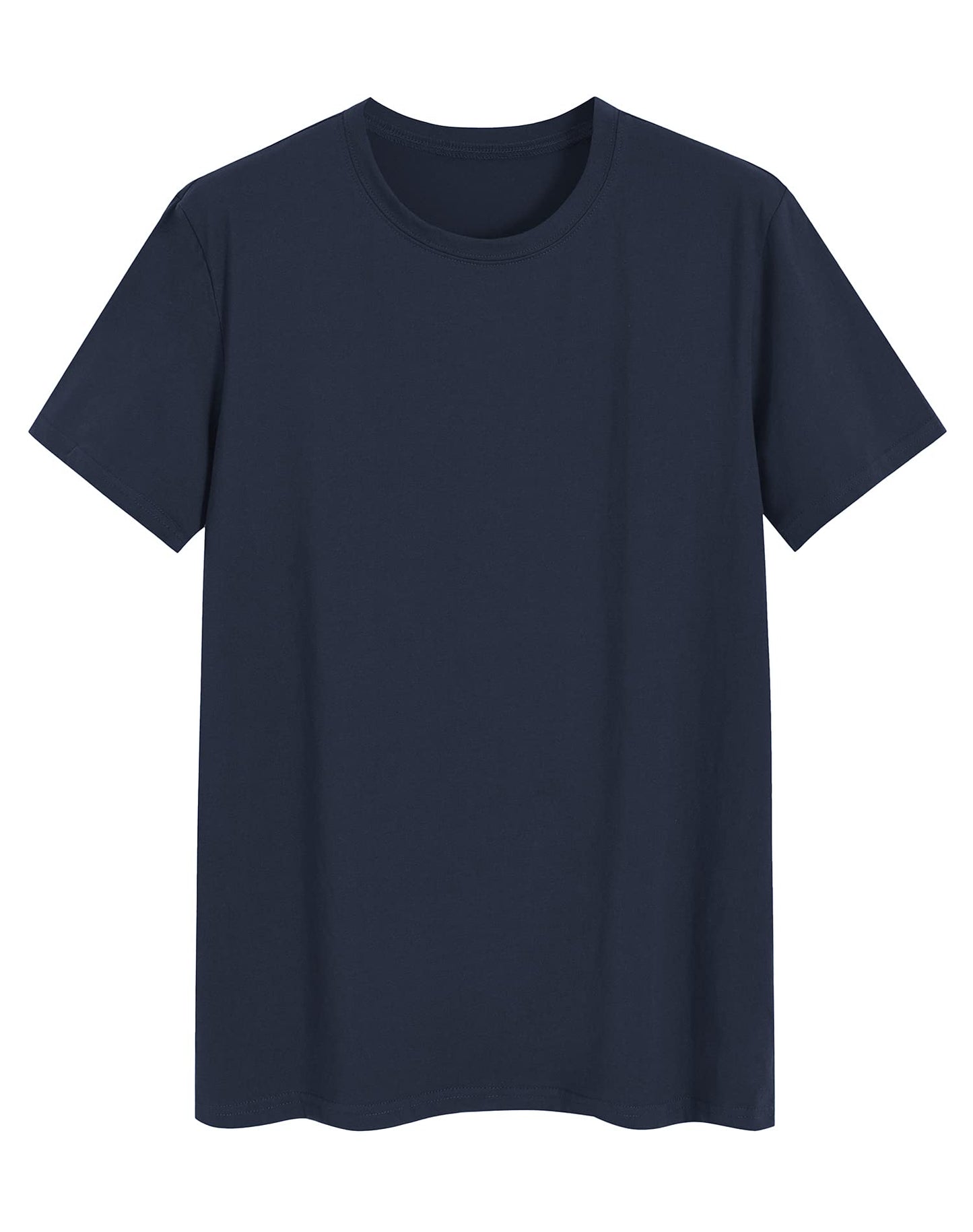 Men's Basic Cotton Knit Sleep T-Shirt Comfortable Pajama Shirt - Latuza