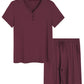 Women's Bamboo Viscose Bermuda Shorts Pajama Set - Latuza