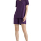 Women's Short Sleeves Pjs Viscose Pajamas Set - Latuza
