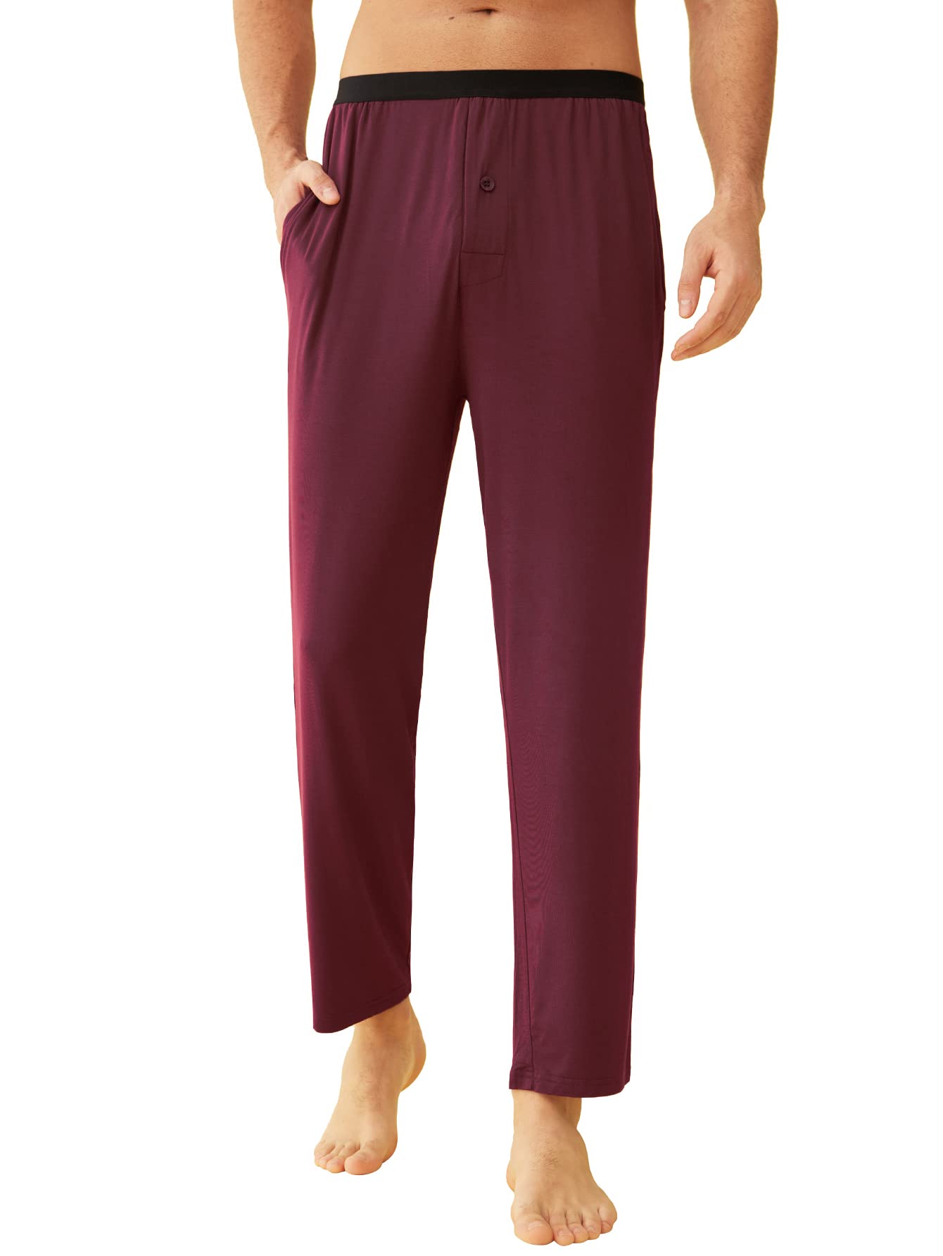 Men's Bamboo Viscose Pajama Bottoms Lounge Pants with Pockets – Latuza