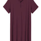 Women's Plus Size Summer Nightgown Viscose Sleep Shirt - Latuza