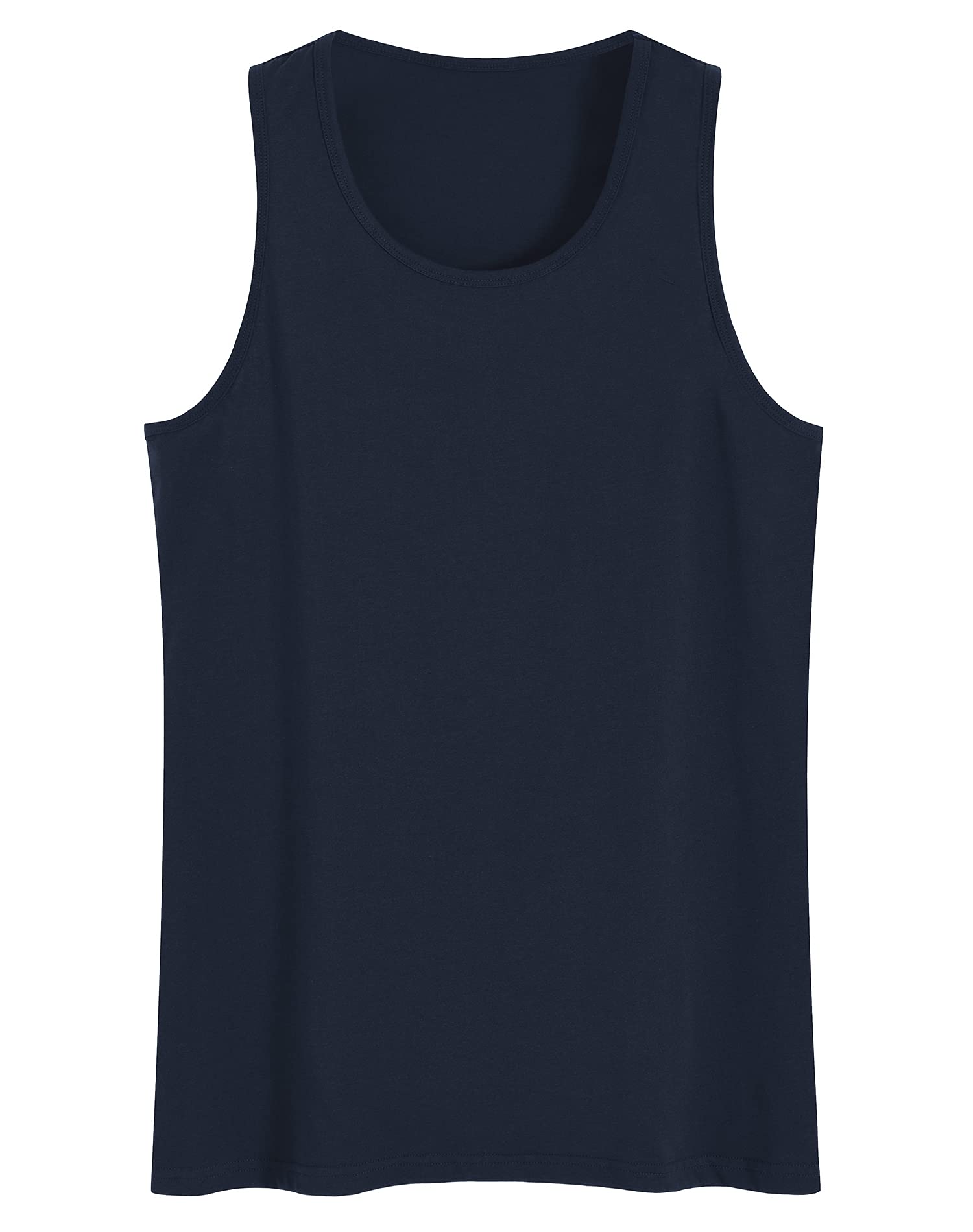 Men's Cotton Knit Tank Top Sleeveless Pajama Shirt - Latuza