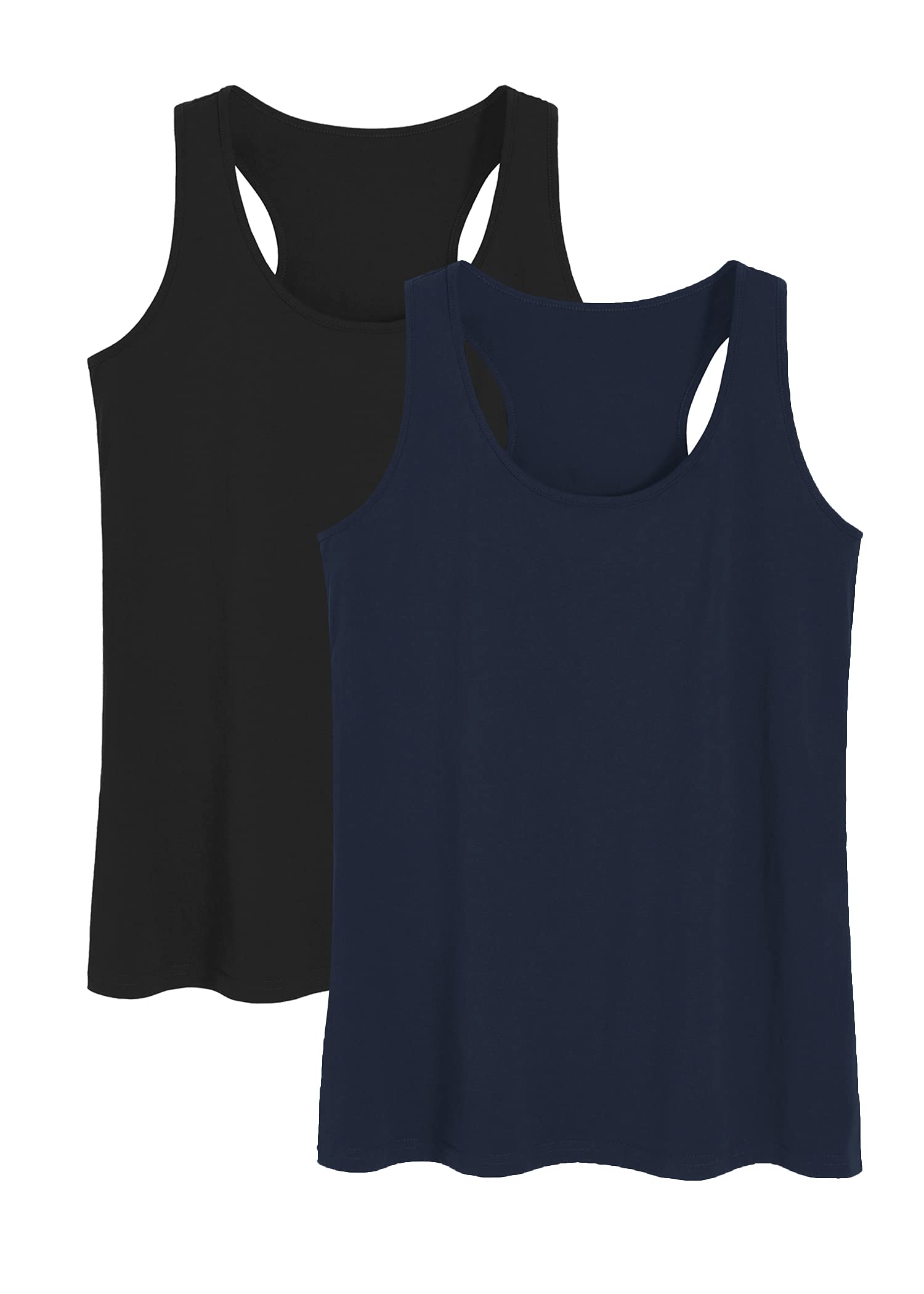 Women's Cotton Racerback Sleep Tank Top Sleeveless Lounge Top – Latuza