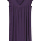 Women's Bamboo Viscose Pleated Nightgown with Cap Sleeves - Latuza