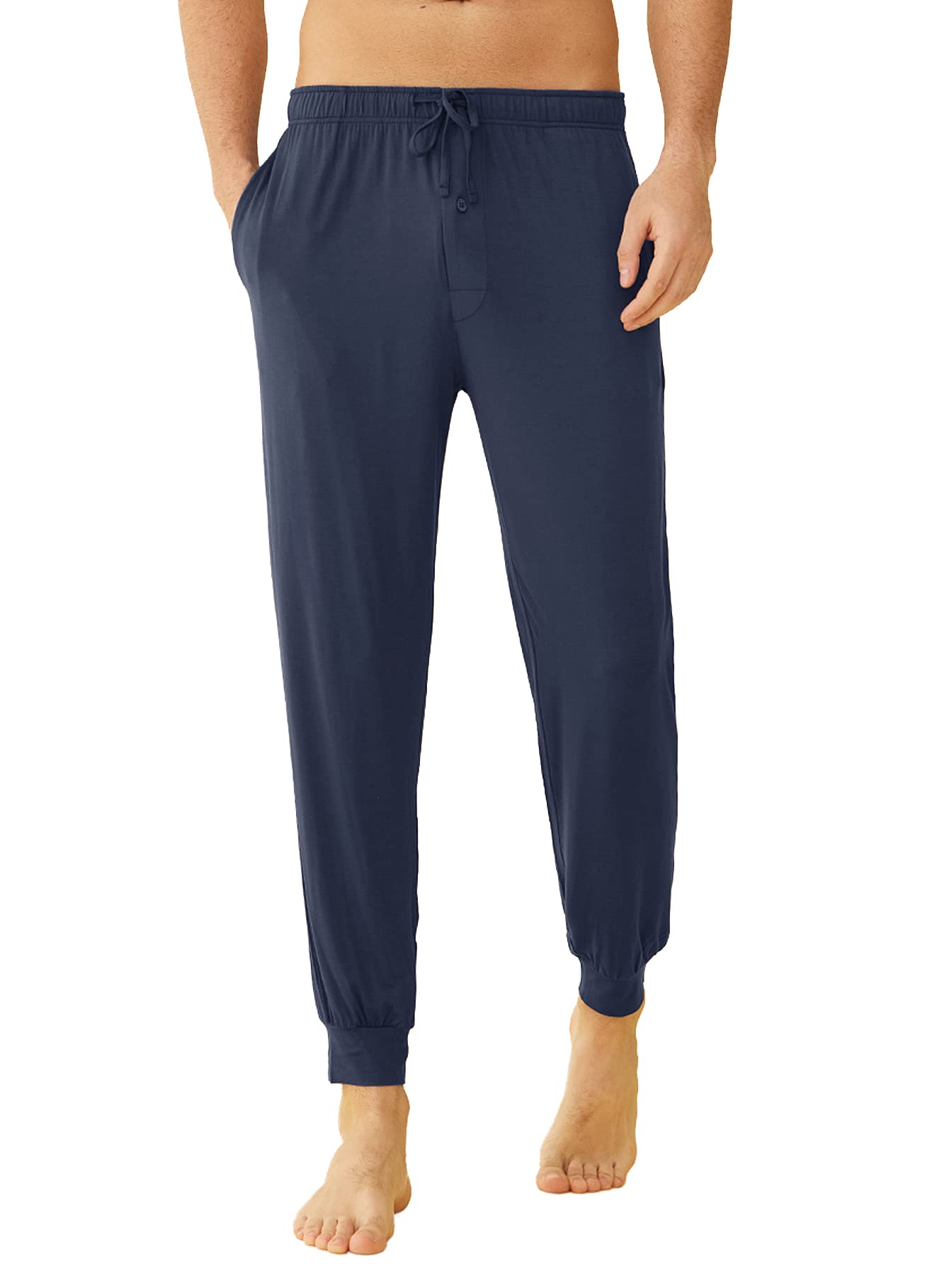 Men's Bamboo Viscose Jogger Pajama Pants Lounge Bottoms - Latuza