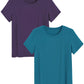 Women's Bamboo Viscose Pajama Top Crew Neck Sleep T-Shirt - Latuza