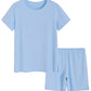 Women's Cotton Pajama Shirt Sleep Shorts Lounge Set - Latuza