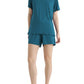 Women's Short Sleeves Pjs Viscose Pajamas Set - Latuza