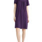 Women's V Neck Short Sleeves Knee Length Nightgown with Pockets - Latuza