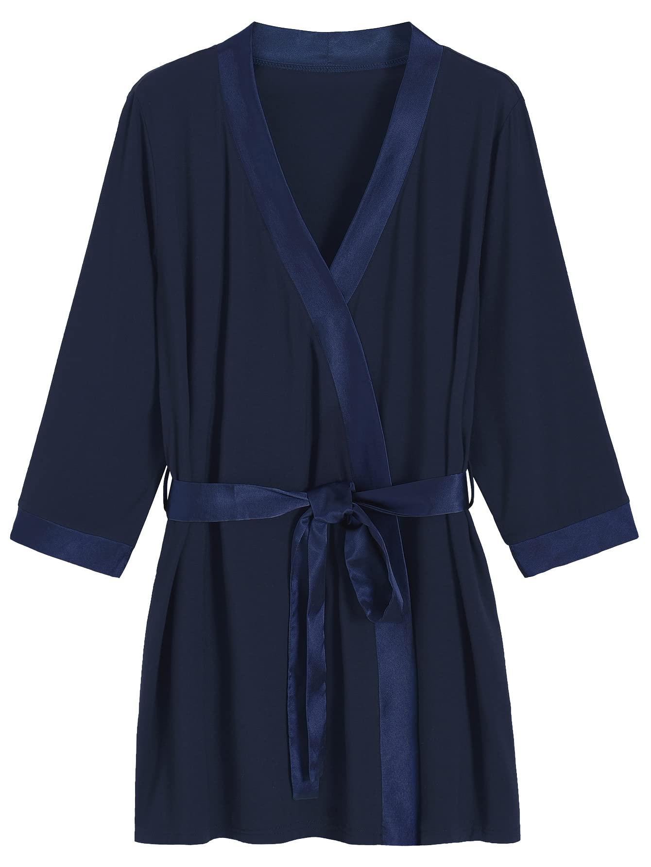 Women's Bamboo Viscose Short Kimono Robe - Latuza