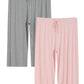 Women's Plus Size Capri Pajama Pants Comfy Wide Leg Lounge Capris - Latuza