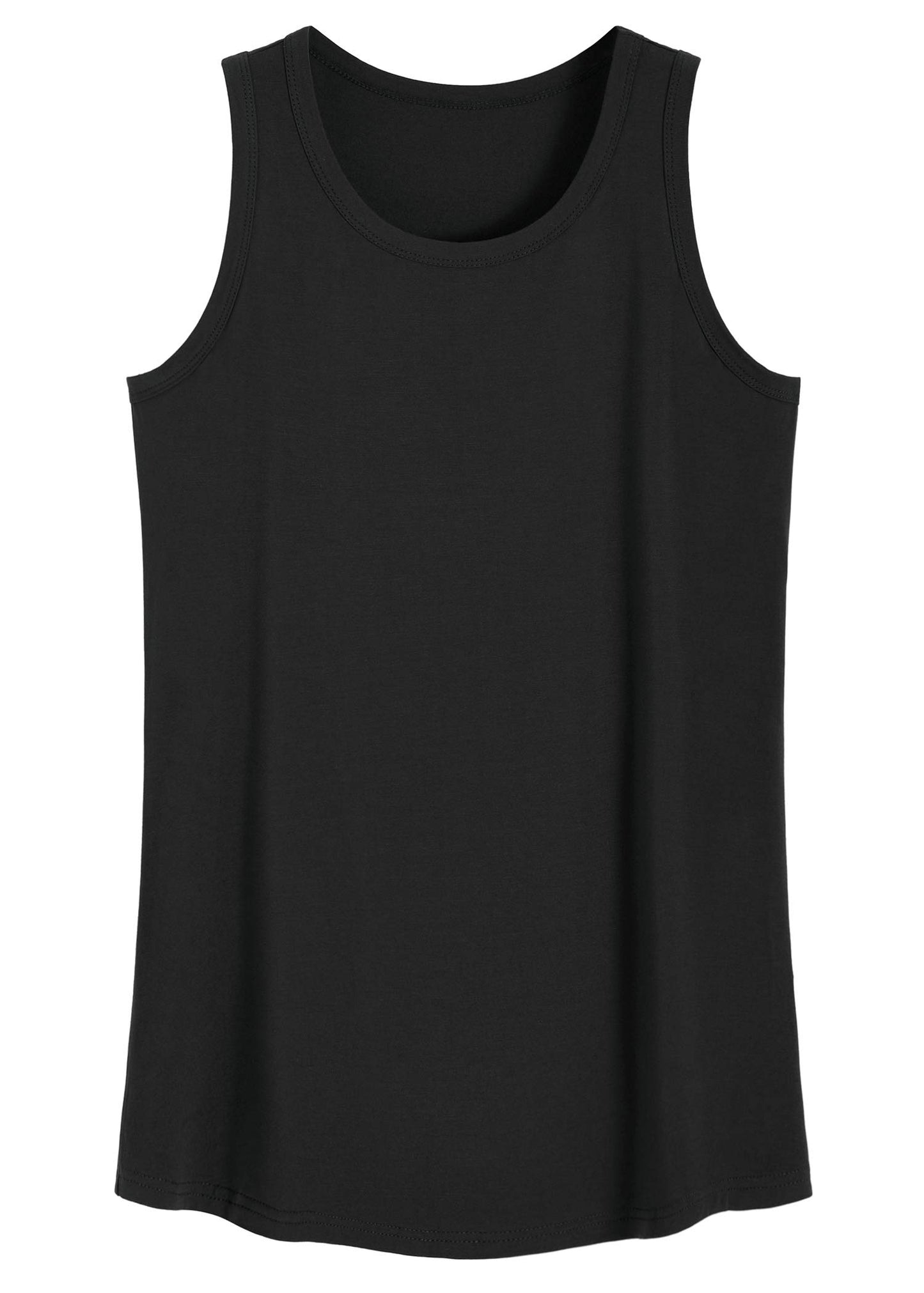 Women's Bamboo Viscose Sleep Tank Top Sleeveless Pajamas Shirt - Latuze