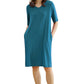 Women's Bamboo Viscose Nightgown V-Neck Sleep Shirt with Pockets - Latuza