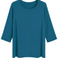 Women's Viscose Pajama Tops Crewneck 3/4 Sleeves Sleep Tee - Latuza