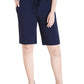 Women's Cotton Jersey Bermuda Shorts with Pockets - Latuza