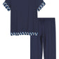 Women's Bamboo Viscose Capri Lounge Pajama Set - Latuza