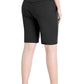 Women's Cotton Jersey Bermuda Shorts with Pockets - Latuza